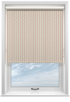Emily Bond George Stripe Print, Red - Roller Blind